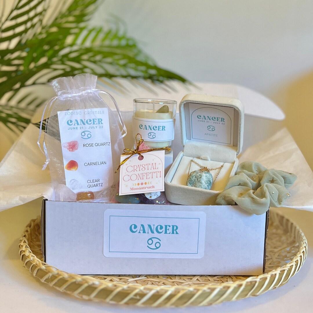 CANCER GIFT BOX - Zodiac Theme Gift Box - Cancer Zodiac Sign - Birthday ...