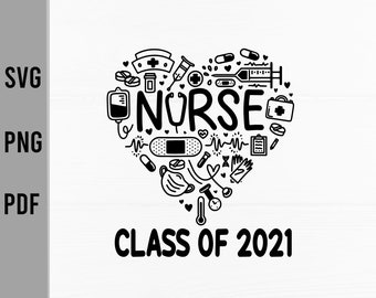 Download Nurse Graduate Svg Etsy