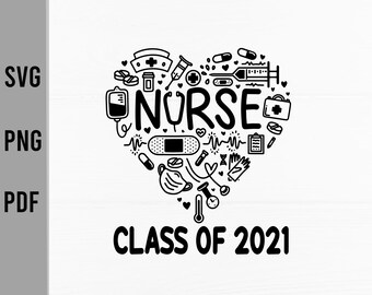 Download Nurse Graduate Svg Etsy