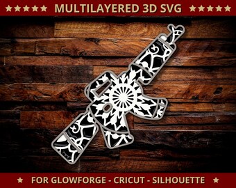 Download Gun Mandala Svg Etsy