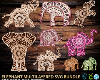 Download Elephant Mandala Svg Etsy