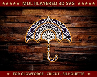 Download Mandala Umbrella Svg Etsy
