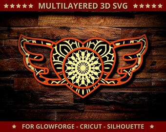 Download Mandala Wings Svg Etsy