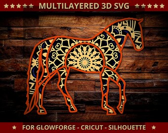Download Mandala Horse Svg Etsy