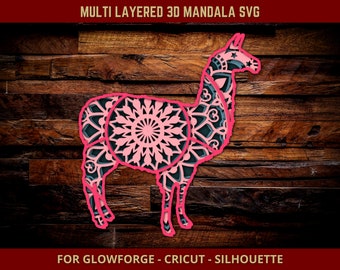 Download Mandala Llama Svg Etsy
