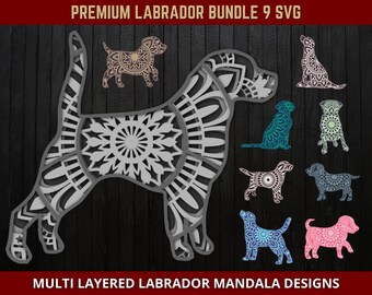 Download Labrador Mandala Svg Etsy