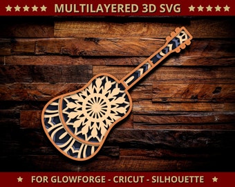 Download 3d Svg Guitar Etsy