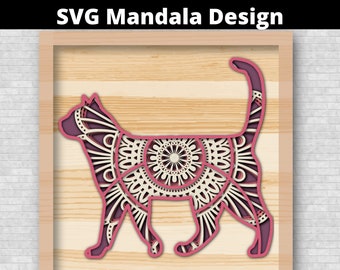 Free Free 284 Layered Cat Mandala Svg SVG PNG EPS DXF File