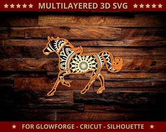 Download Layered Horse Svg Etsy