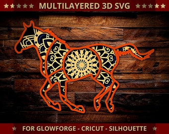Download Layered Horse Svg Etsy