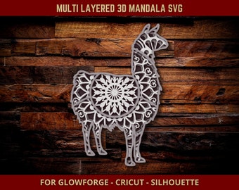 Download Mandala Llama Svg Etsy