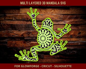 Free Free Layered Frog Mandala 862 SVG PNG EPS DXF File