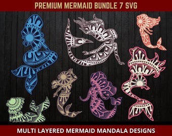 Download Mermaid Mandala Svg Etsy