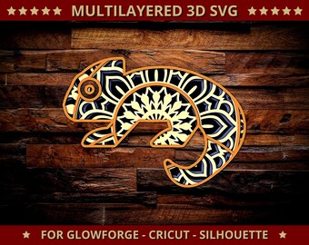 Download Chameleon 3d Zentangle Svg Files Svg Files Multilayer Panel For Laser Cutting Dxf Templates For Cnc Router Craft Supplies Tools Kits How To Trendingtamillyrics Com