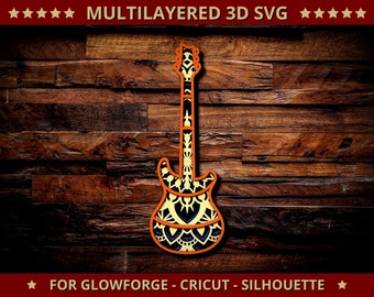 Download 3d Svg Guitar Etsy