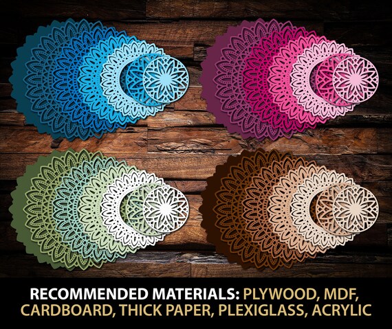 Download Silhouette Cutting Machine 3d Mandala Svg Sunflower Mandala Svg Zentangle Svg File Layered Flower Svg Files For Glowforge Laser Cut Cricut Confetti Craft Supplies Tools Delage Com Br