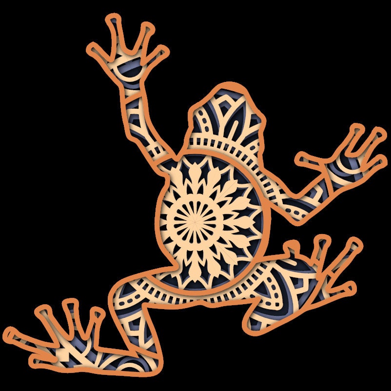Free Free 302 Layered Frog Mandala SVG PNG EPS DXF File