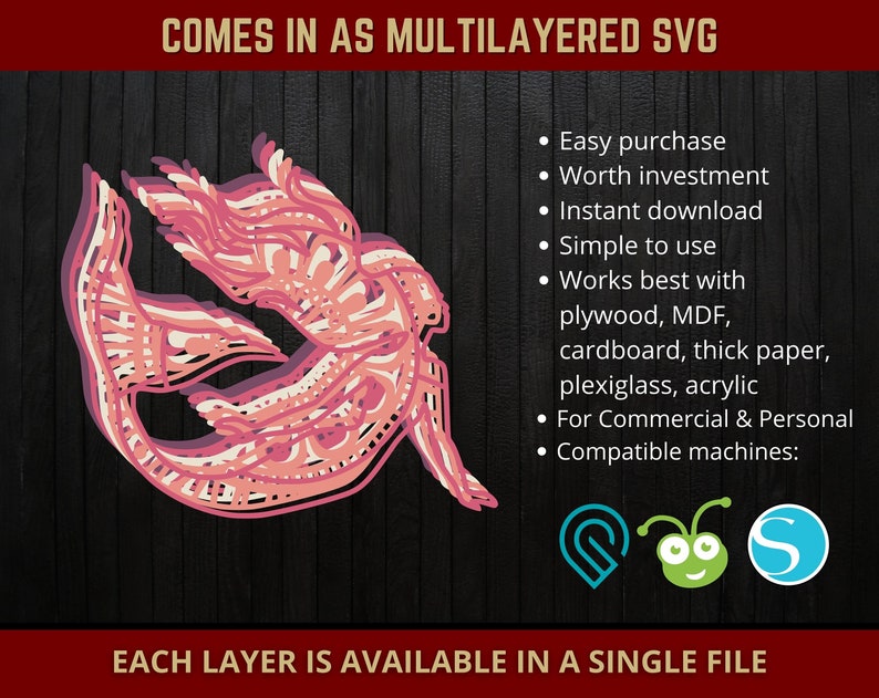 Free 172 Little Mermaid Mandala Svg SVG PNG EPS DXF File
