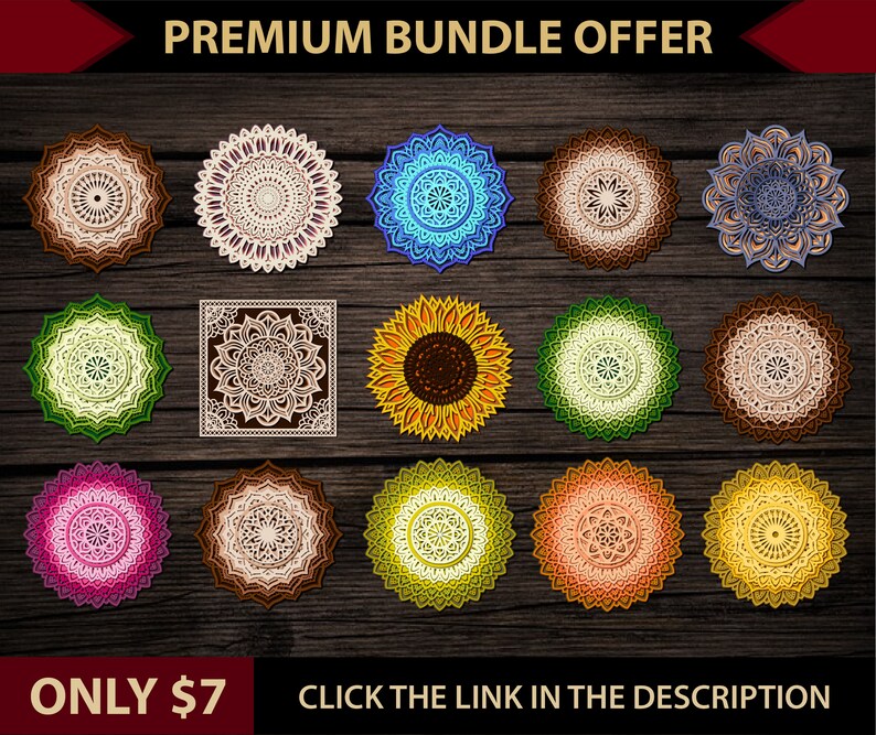 Download Cricut Silhouette Cutting Machine Layered 3d Mandala Svg Zentangle Flower Svg Sunflower Mandala Svg Files For Glowforge Laser Cut Paper Party Supplies Party Decor Hedoarchitects Pl