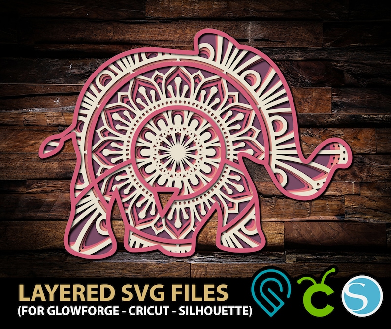 Download Cricut Cutting Machine 3d Mandala Zentangle Clip Art Silhouette Baby Elephant Svg Elephant Mandala Svg Cut File For Glowforge Laser Cut Confetti Paper Party Supplies Kientructhanhdat Com