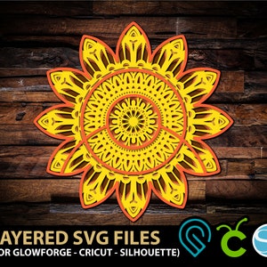 Free Free Sunflower Layered Mandala Svg SVG PNG EPS DXF File