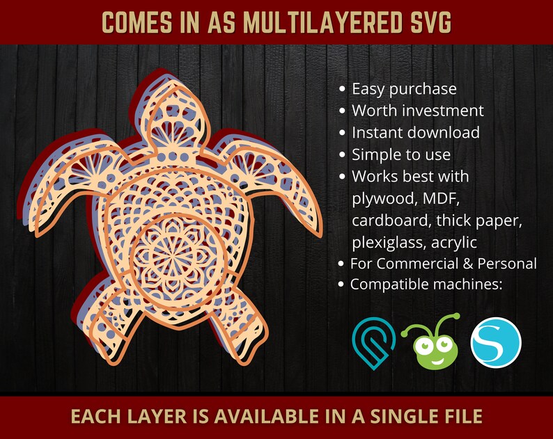 Free Free 103 Cricut Turtle Mandala Svg SVG PNG EPS DXF File