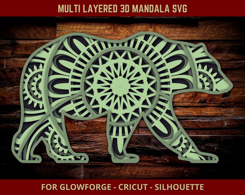 Download Cricut Cutting Machine Zentangle Layered Baby Bear Papa Bear Svg Silhouette Mama Bear Svg 3d Mandala Svg Cut File For Glowforge Laser Cut Party Supplies Party Decor Lifepharmafze Com