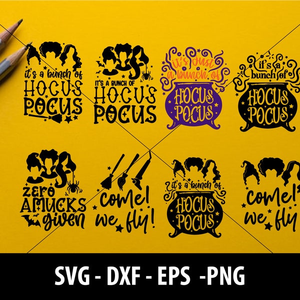 Hocus Pocus Svg files Bundle for CRICUT SILHOUETTE Cutting Machine GLOWFORGE Laser Cut I Smell Children Sanderson Sisters Svg A Bunch Of Svg