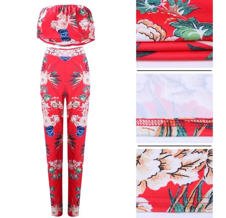 2 piece floral sets for women