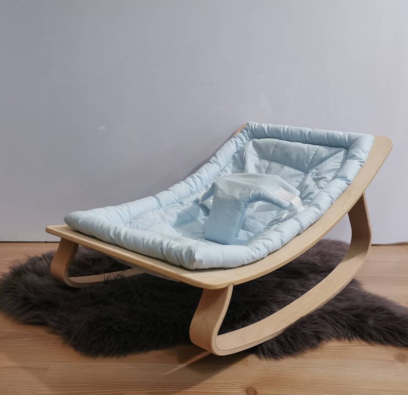 Handmade Natural Wood Baby Rocking Chair Baby Cradle Baby Etsy