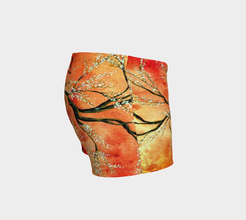 Red Blaze Women/'s Gym Shorts Workout Fitness Clothing