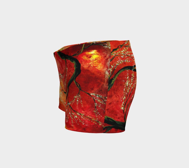 Red Blaze Women/'s Gym Shorts Workout Fitness Clothing