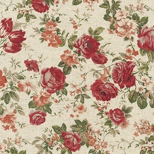 Cotton Flax Prints rose Roses by Robert Kaufman