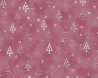 Christmas is near - Fir trees dusky pink