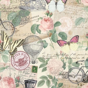 JARDIN - Collage de cartes postales par Timeless Treasures