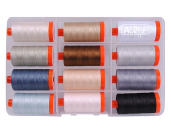 Colección de piezas y edredones de Aurifil