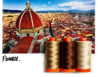 FLORENCE marron par Aurifil