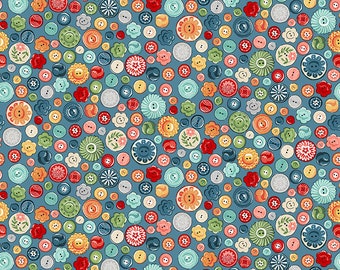 Buttons blue by Makower