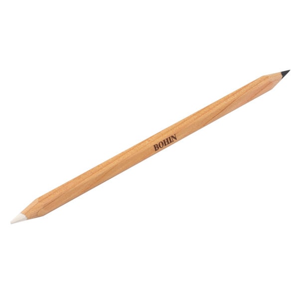 CHALK PENCIL 2 COLOURS black / white by Bohin