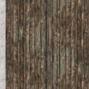 Dark Wood Siding by Timeless Treasures