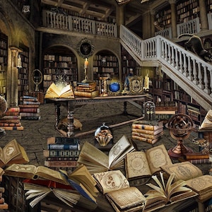 MAGISKT HAUNTED-bibliotek av Timeless Treasures