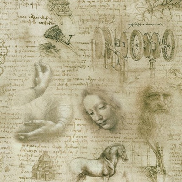 Antique Leonardo Da Vinci by Robert Kaufman