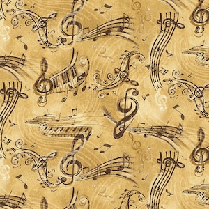 VINTAGE MUSIC Notes by Timeless Treasures