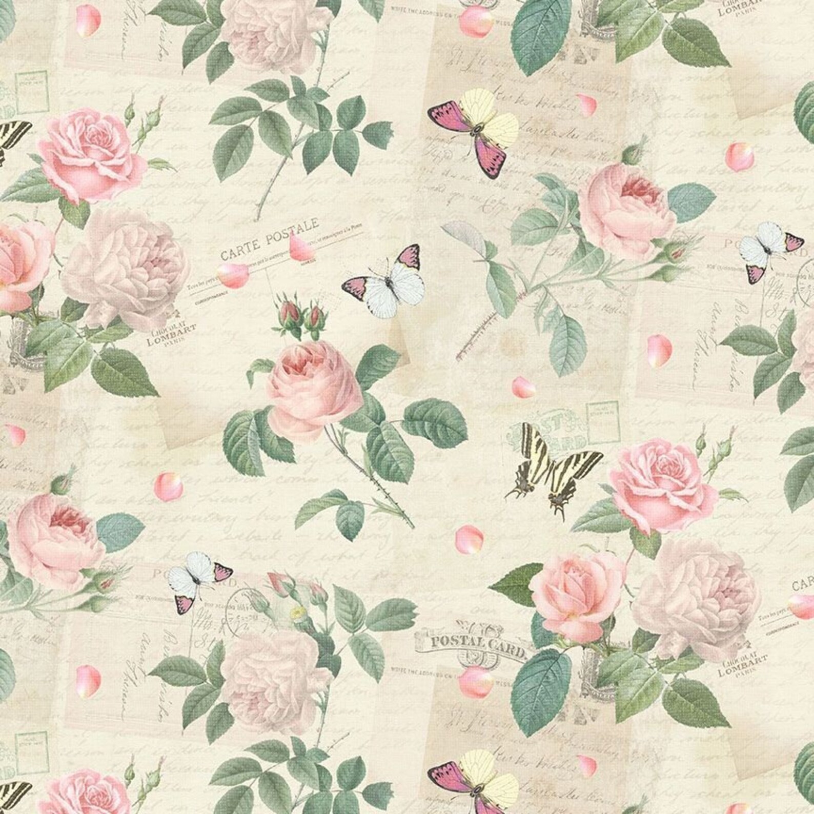 JARDIN - Rose Garden Roses Cream by Timeless Treasures - Etsy