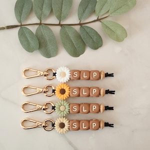 SLP Keychain, Speech Language Pathologist Keychain, SLP Gifts, Speech Pathologist Gift, Speech Therapy Gift, SLP Student Gift