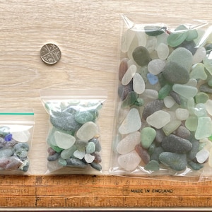 Genuine Sea Glass 20 Pieces Pack Mixed Sizes Kent Beaches, Craft