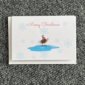 Zeeglas kerstkaart.