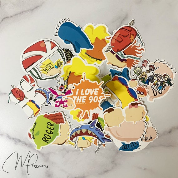 90s Y2K Cartoon Sticker Pack - Etsy 90s Y2K Cartoon Sticker Pack - Etsy