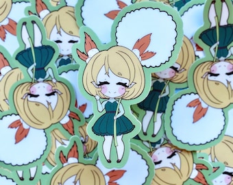 Dehlia Elf Girl | Matte Vinyl Sticker
