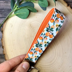 Llavero de naranjas, llavero de pulsera, llavero de fruta, llavero de pulsera de fruta, llavero de naranja con fruta, llavero para mujer, llavero de pulsera
